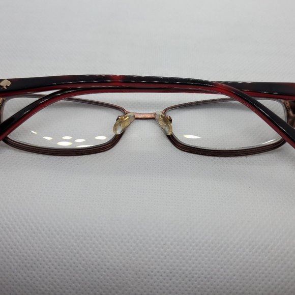 *SOLD* KATE SPADE  LIDIA Chocolate Red Eyeglasses - Picture 13 of 16